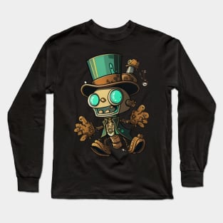 Steampunk robot Long Sleeve T-Shirt